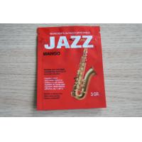 China 3g Red JAZZ Potpourri Herbal Incense Packaging with Zipper / Tear Notch on sale