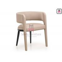 China Open Back Wood Arm Chair Ash Wood Fully Upholstered Legs For Hotel Use on sale