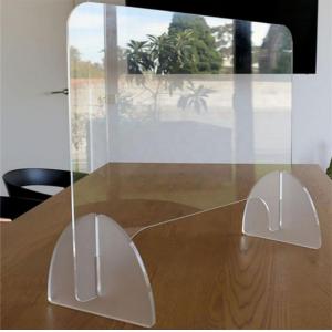 Diy Custom Acrylic Divider Organizer Plastic Barrier Shield Reception Desk Cashier 32x24"