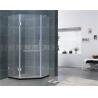 Two Adjustable Support Bar Shower Screens Swing Hinge Diamond Style 135 Degree