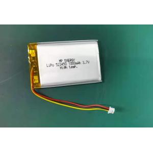 China IEC62133 Rechargeable Lithium Polymer Battery GPS 523450 3.7V 1000mAh supplier