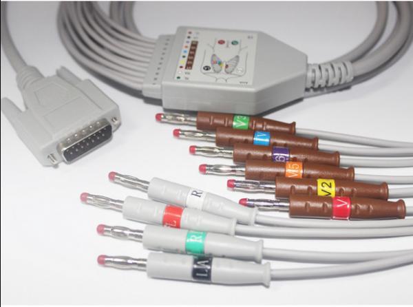 Compatible Nihon Kohden Bj-902D Direct-Connect EKG Cable