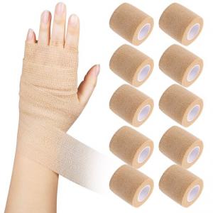China Self Adhesive Sports Tape Wrist Ankle Sterile Gauze Bandage Rolls Surgical Gauze Rolls supplier