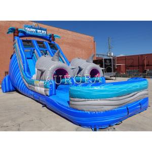 Inflatable Water Slides PVC Customization Slide Lake For Adults With Pool