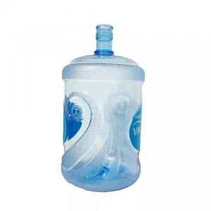 China Poly Carbonate 5 Gallon Water Bottle Round Body 20 Litres Water Bottle With Strip supplier
