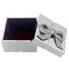 China Silver PVD Plating Square Zinc Alloy Jewelry Box 52*52*43mm wholesale