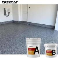 China Colorful Flakes Epoxy Resin Floor Coating Marble Granite Appearance For Garage on sale