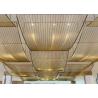 China Ss304 Decoration Wire Mesh 1.2mm Yellow Color Chain Link Fence For Hotel wholesale