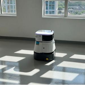 40KGS Commercial Robot Floor Cleaner With Washing Mop Vacuum Work Mode