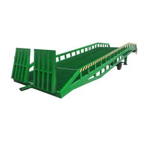 China Hydraulic Mobile Dock Ramp With Outriggers , Container Forklift Loading Ramp wholesale