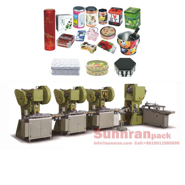 Automatic Tin Box Making Machine For 210mm Can CE Certificate