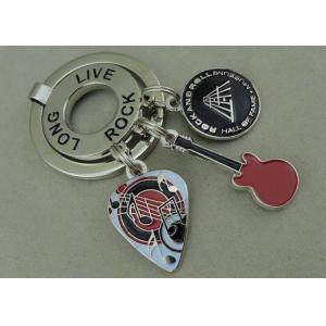 Long Live Rock Promotional Keyrings Soft Enamel Customized Key Chain