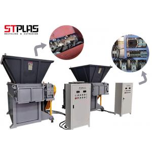 Single Shaft Waste Jumbo Bag Container Food Bag Shredder Machine With Loading Hoppers