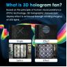 China 2025 3D Holographic Fan 75 cm Display With 16g Memory Card 3d Hologram Fan Wifi 3d Image Adjustment wholesale