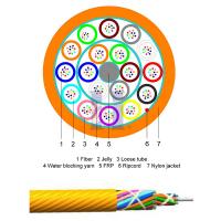 China G657A1 216 Fiber Optic Air Blown Micro Cable 7.8mm For FTTX on sale