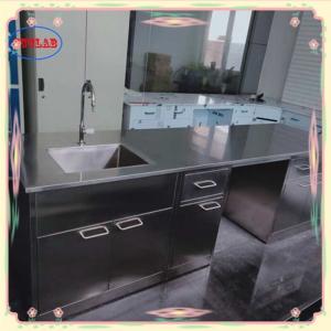 China Stainless Steel Lab Bench with As Drawing Number of Shelves and Integral Structure supplier