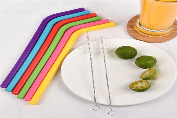 Non - Toxic Reusable Food Grade Silicone Straw Bar Accessories 100% Bpa Free