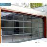 UV Proof 3mm 5000mm Width Glass Panel Garage Doors