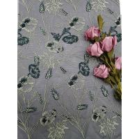 China Embroidered Tulle Mesh Fabric Garden Flower Lace Bedding Cloth on sale