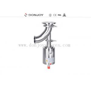 China DONJOY DN100 Sanitary pneumatic elbow tank bottom valve supplier