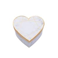 China Heart Shape Marbling Cardboard Paper Gift Box Valentine'S Day Candy Box Set For Lady'S Gift Perfume on sale