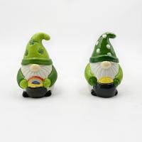 China Hand Painted Ceramic Craft Christmas Decorative Santa Claus Salt And Pepper Shaker on sale