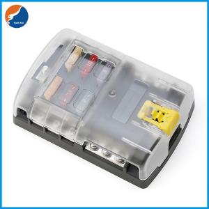 China 6 Way ATY ATO ATC Blade Fuse Holders Car Automotive Fuse Block with Negative Bus Bar supplier