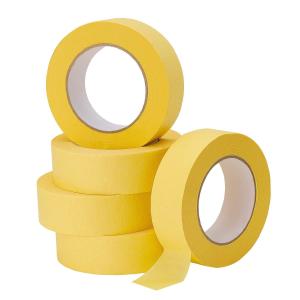 China Automotive Body Shop Crepe Painters Masking Tape With 120 Degree Temperature for sale