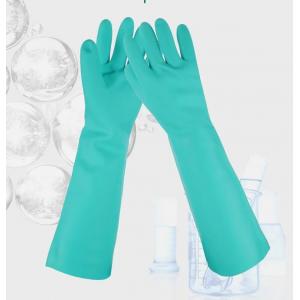 Unflocked Green Nitrile Glove 45cm 22mil Chemical Gloves Nitrile Industrial Work