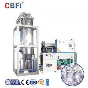 China Solid Edible Tube Ice Machine Daily Capacity 10 Ton - 30 Ton Automatic Customization For Bar Hotel Ice Factory supplier