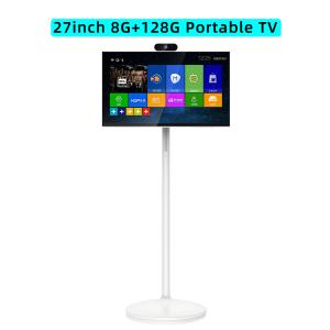 China 27 inch 8G+128G Capacitive Touch Portable TV, High-Performance, Desktop/Bedroom Smart Screen, AI-Powered Interactive Display with Wheels wholesale
