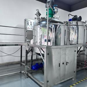 Stainless Steel Cosmetic Emulsifier Mixer With PLC Control 5000L Capacity