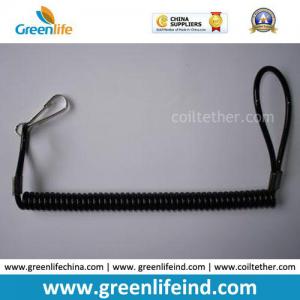 Elastic Coil Tape Key Holder W/Snap Hook&Plastic Loop