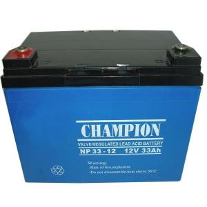China Champion AGM battery 12V33AH Sealed Lead Acid battery rechargeable storage lamp battery supplier