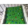 Jungle Green Kids Inflatable Climbing Wall For Amusement Inflatable Play