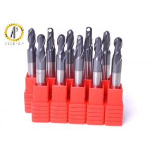 China Small Diameter Cnc End Mill Bits , Carbide Ball Nose End Mill For Aluminum supplier
