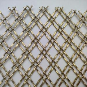China 400 Mesh Pvd Gold Decorative Metal Mesh Para Aplicações Comerciais supplier