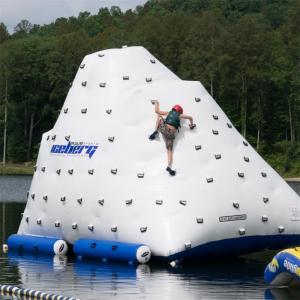 China Funny Inflatable Water Iceberg / 0.9mm PVC Tarpaulin Plato Water Jumping Games supplier