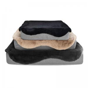 4 In1 Changeable Topper Ultra-soft Faux Fur Pet bed with Removal Cover