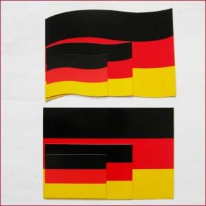 National Advertising Promotional Magnetic car sticker Germany
