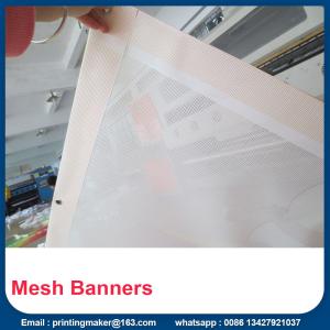 China Bannières de PVC de Mesh Printed avec des oeillets en métal supplier