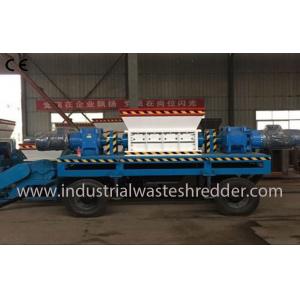 China Two Shaft Industrial Waste Shredder Machine Custom Capacity For Waste Wood Pallet supplier