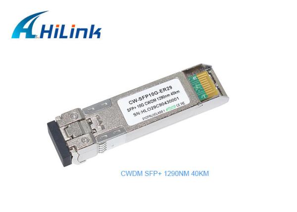 LCのコネクターと光学10G 1290nm SFPのトランシーバー モジュールCWDM SFP+ 40KM