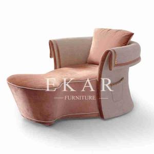 China Modern Design Fabric Velvet European Style Chaise Lounge Chair  W005B19 supplier