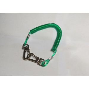 China 140MM Green PU Coated Coil Safety Tool Lanyard  for Hand Tools supplier