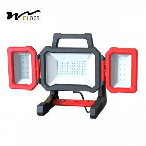 China 3000LM Folding Outdoor Working Light IP54 Portable Flood Light Rechargeable supplier