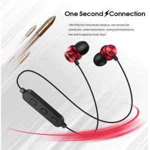 4.2 version quick connection metal bluetooth wireless binaural headset stereo subwoofer bluetooth headset metal magnetic