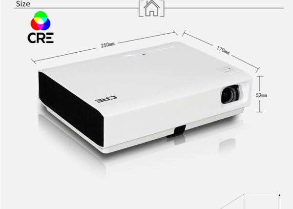 DLP LED Portable WiFI Projector , 3D Android Smart LED Video Projector For Office / School