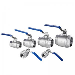 Manual Stainless Steel 201/304 2PC Ball Valve for Heavy Duty Industrial Applications