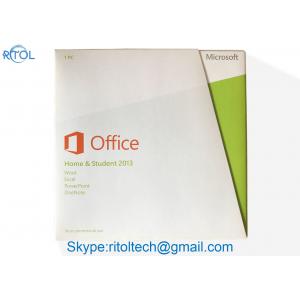 China Fpp License Microsoft Office 2013 , Office Home And Student 2013 1 PC No Media With Card supplier